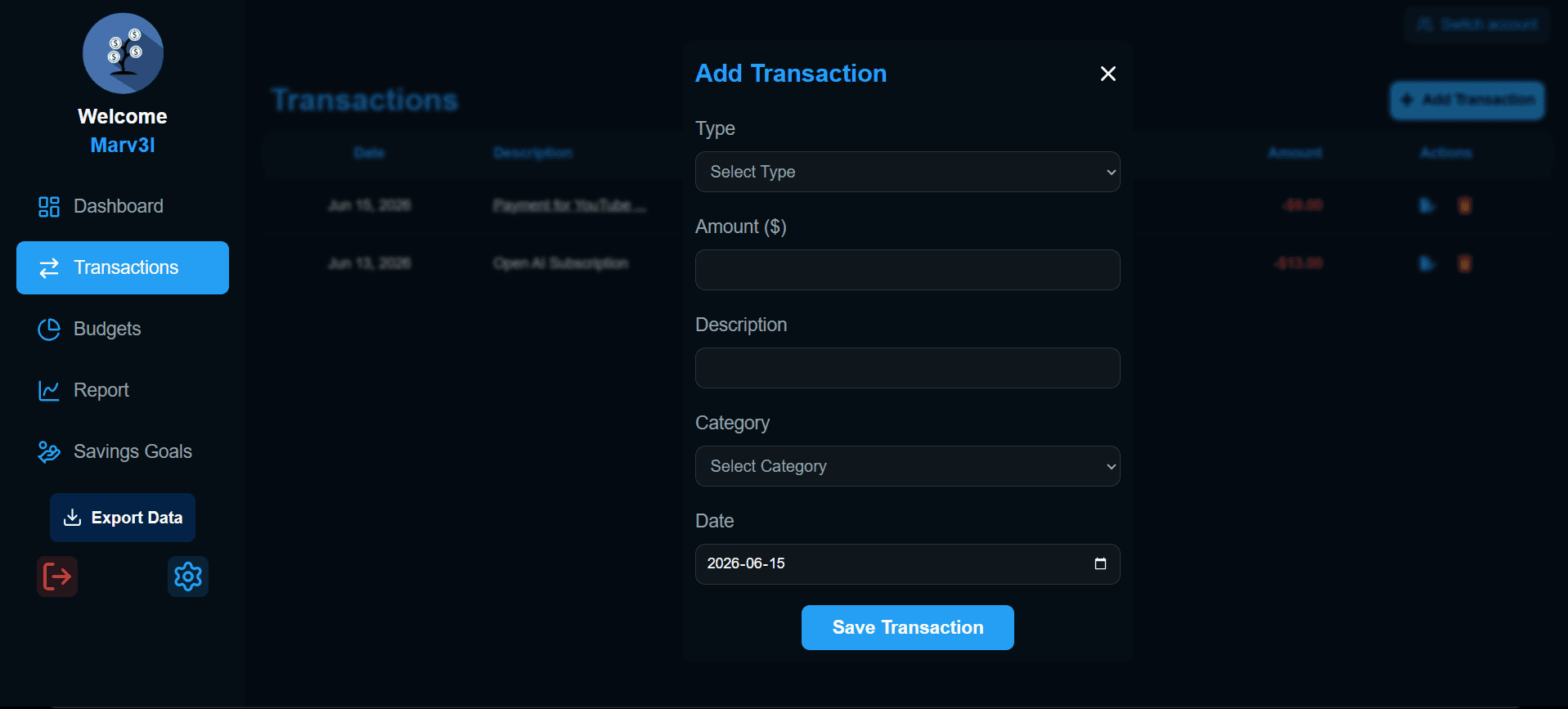 3. Track Transactions