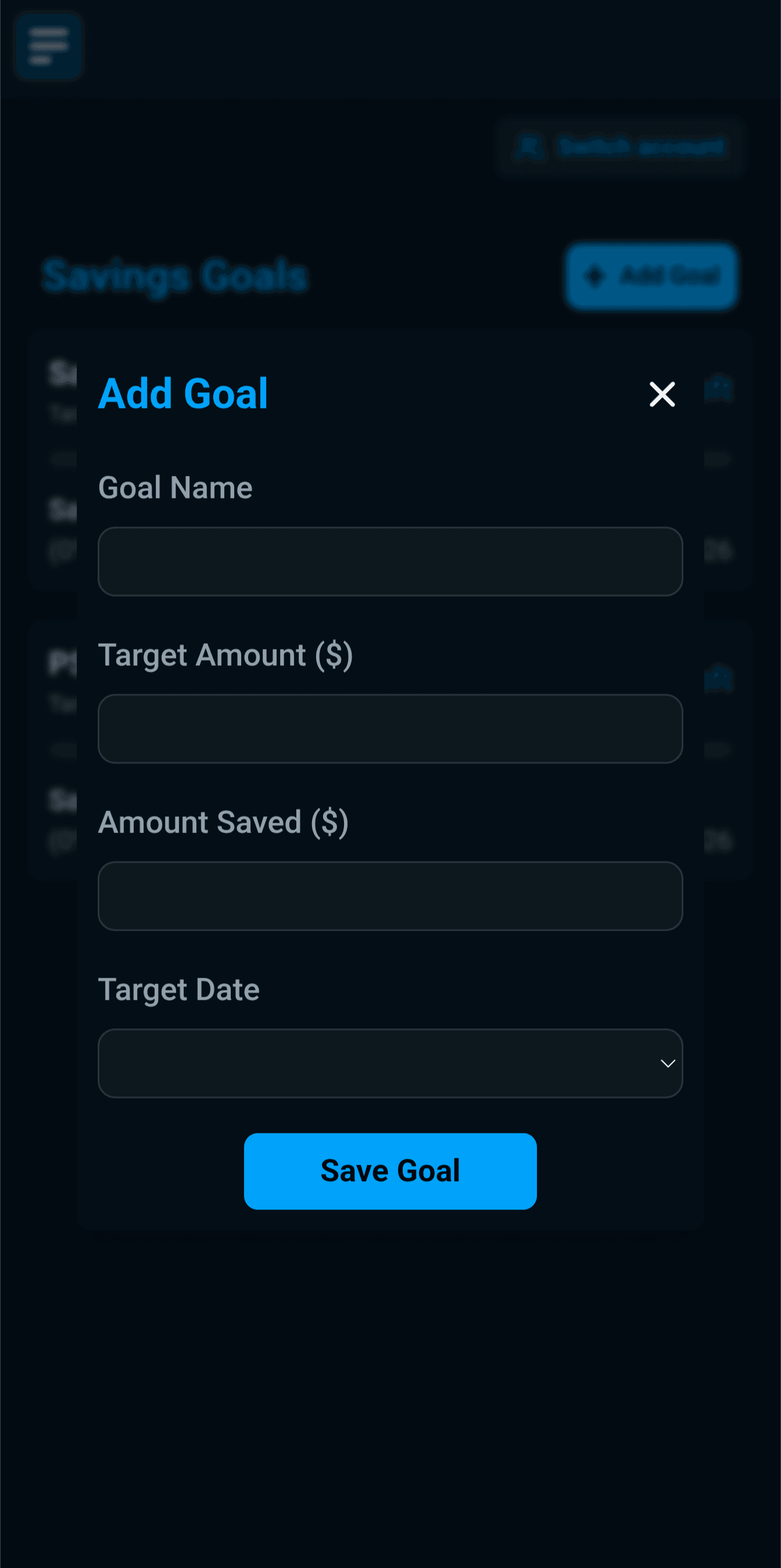 7. Set Savings Goals