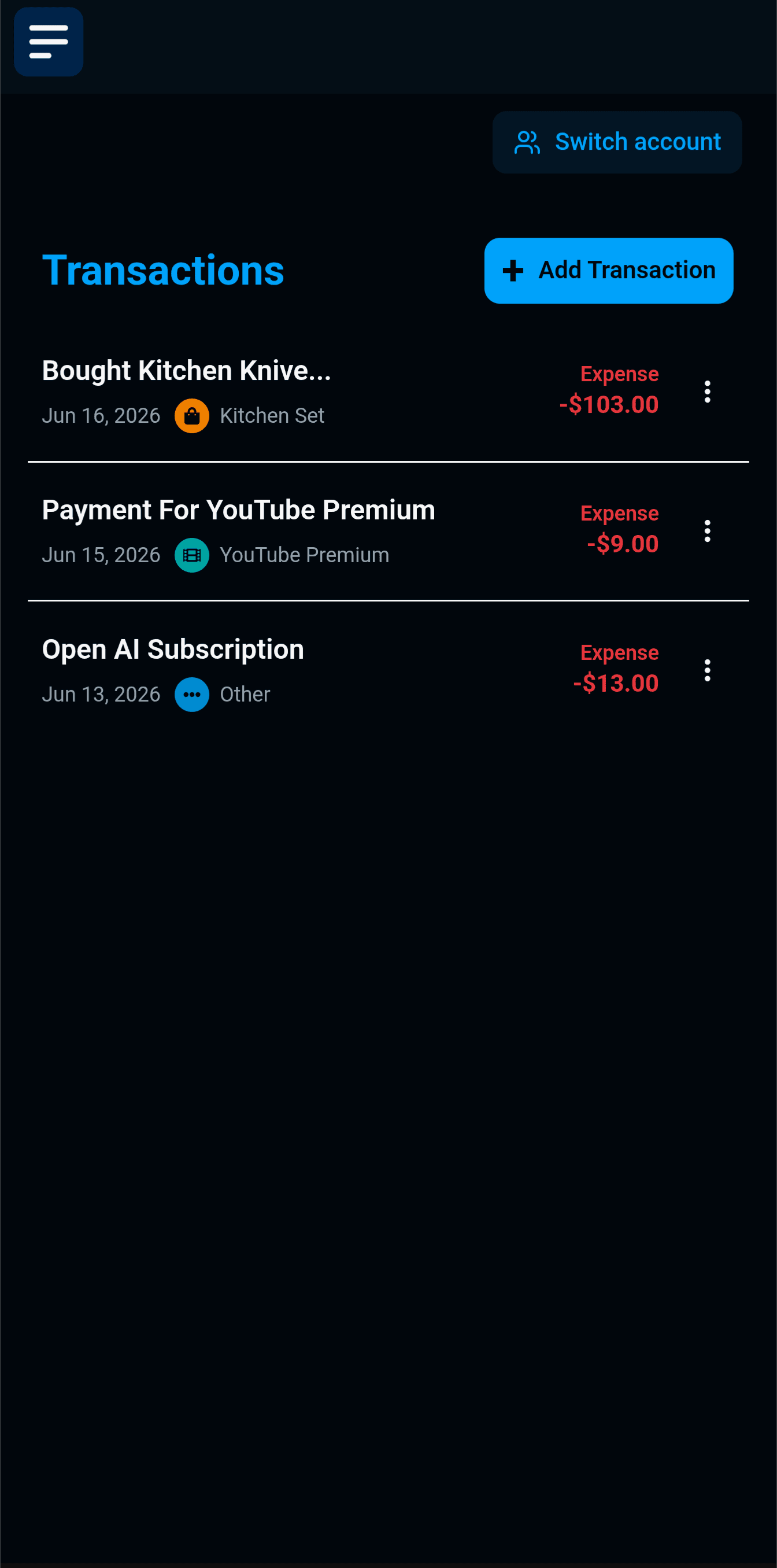 2. Review Transaction History